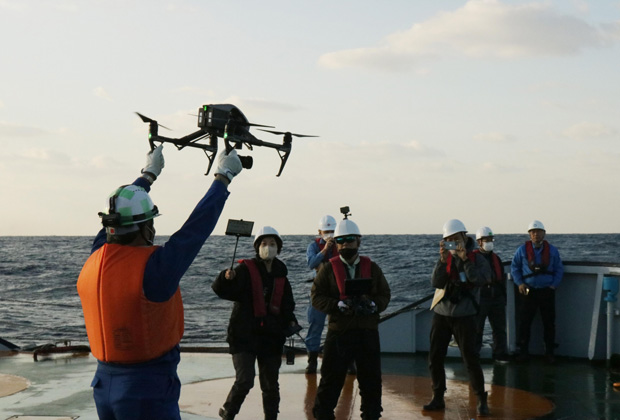 Aerial drone observation
