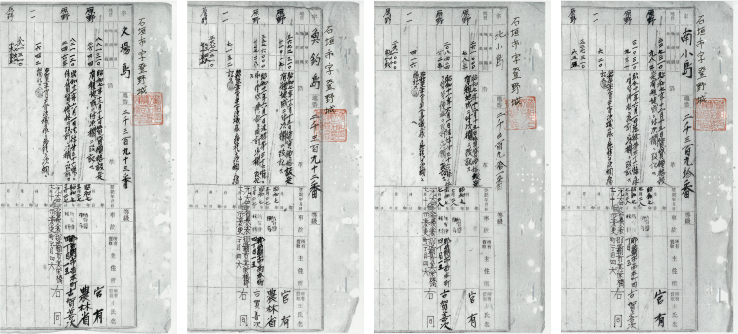 Ledger of Land (Minamikojima, Kitakojima, Uotsuri and Kuba Islands, Aza Tonoshiro, Ishigaki City 1932 (Showa 7) – 